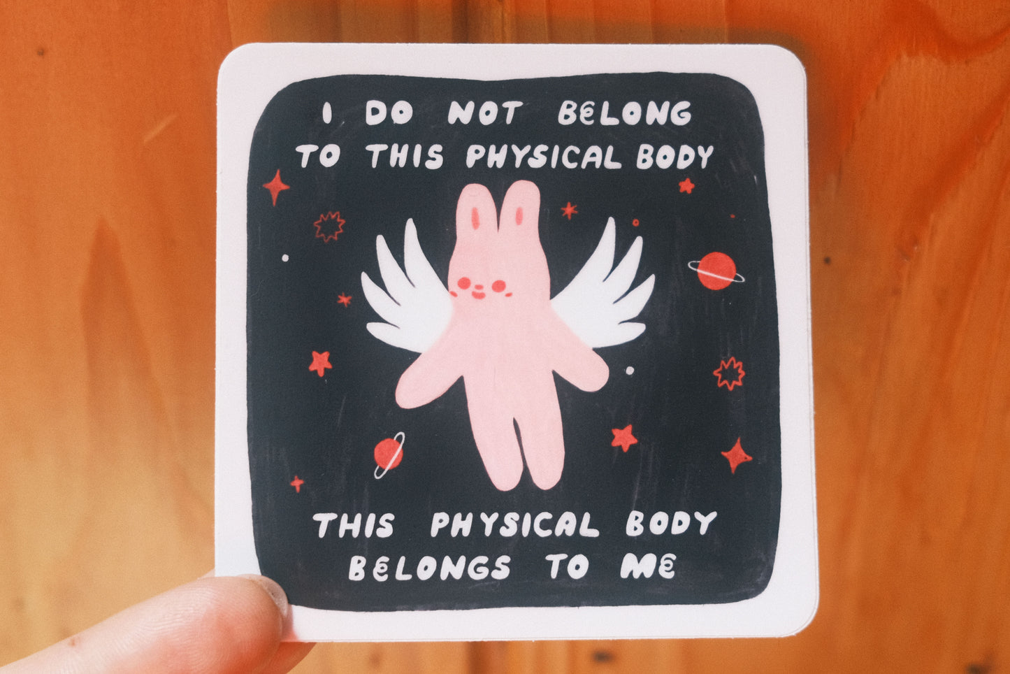 This Body Belongs To Me Sticker