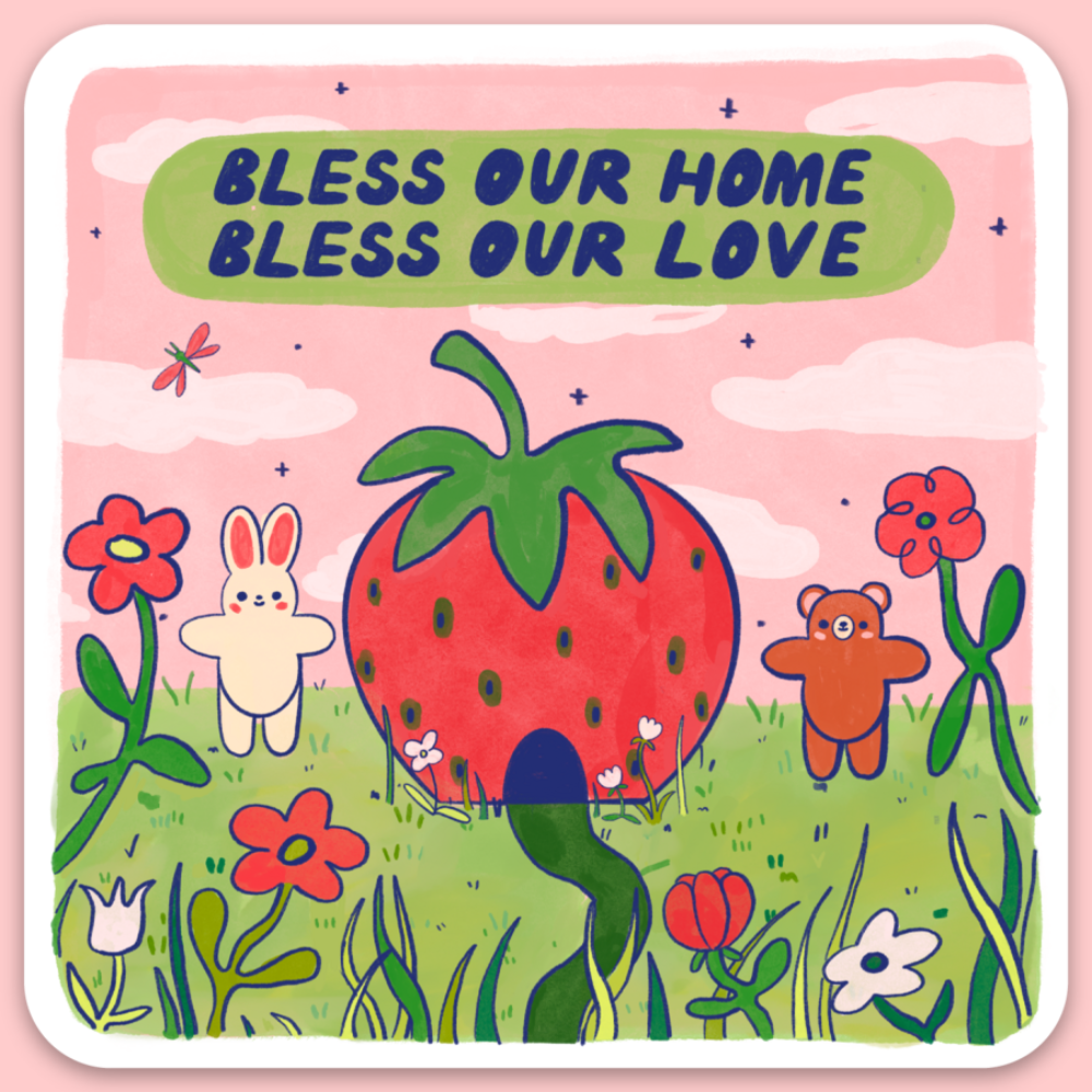 Bless Our Love Sticker