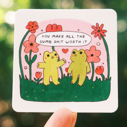 Frog Friends Sticker