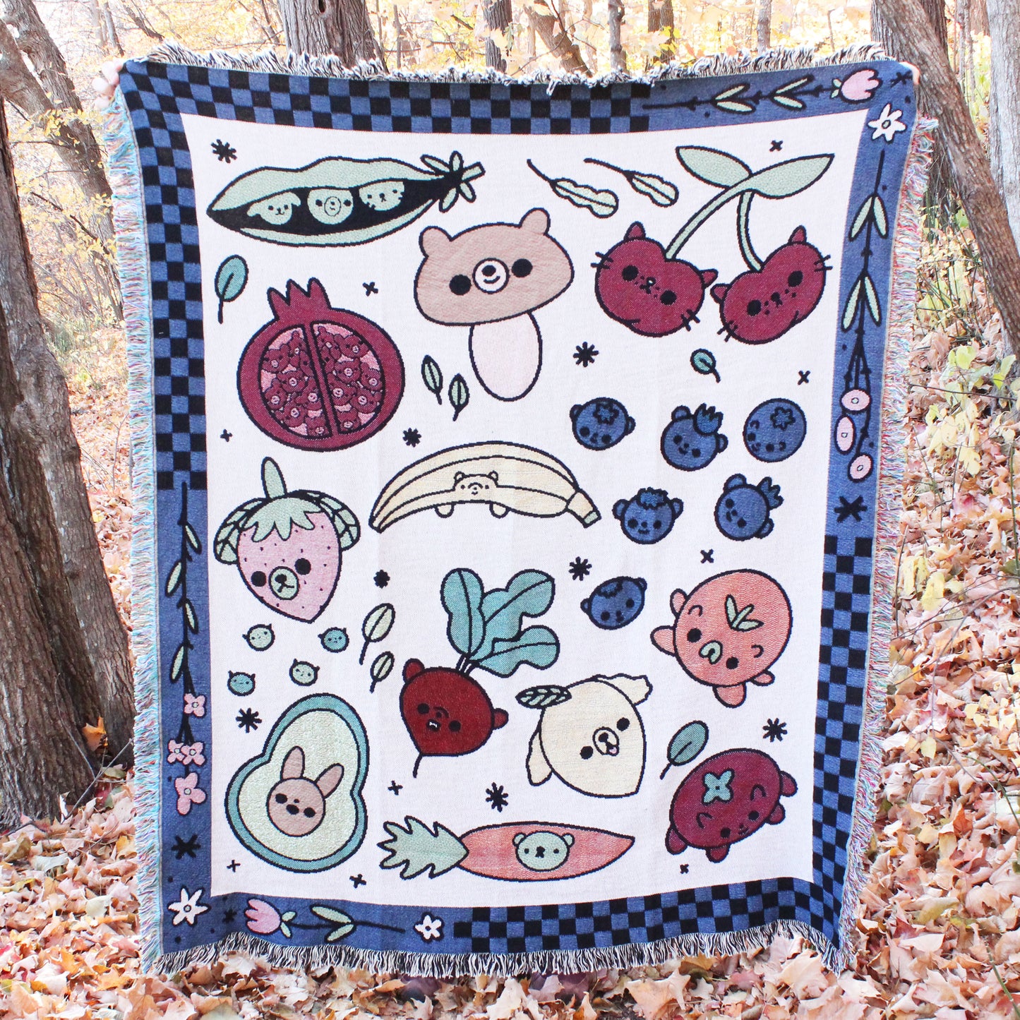 Fruit and Veggies Creature Blanket