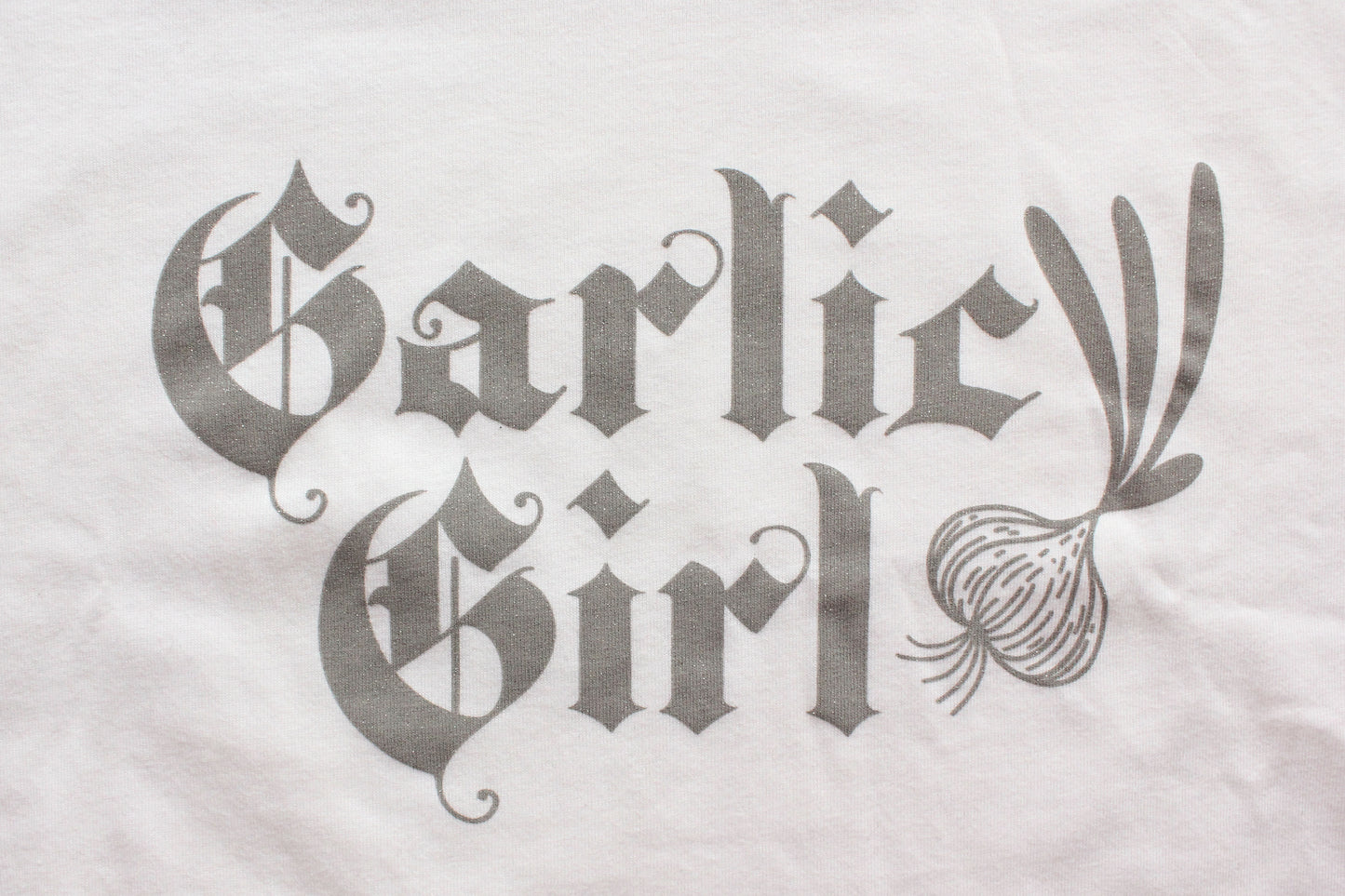Garlic Girl Glitter Tee