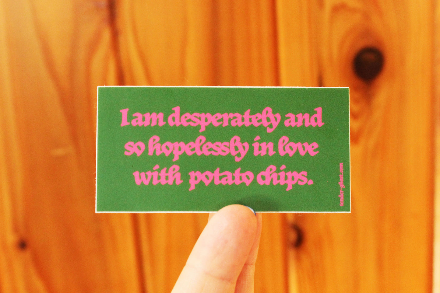 In Love With Chips Sticker