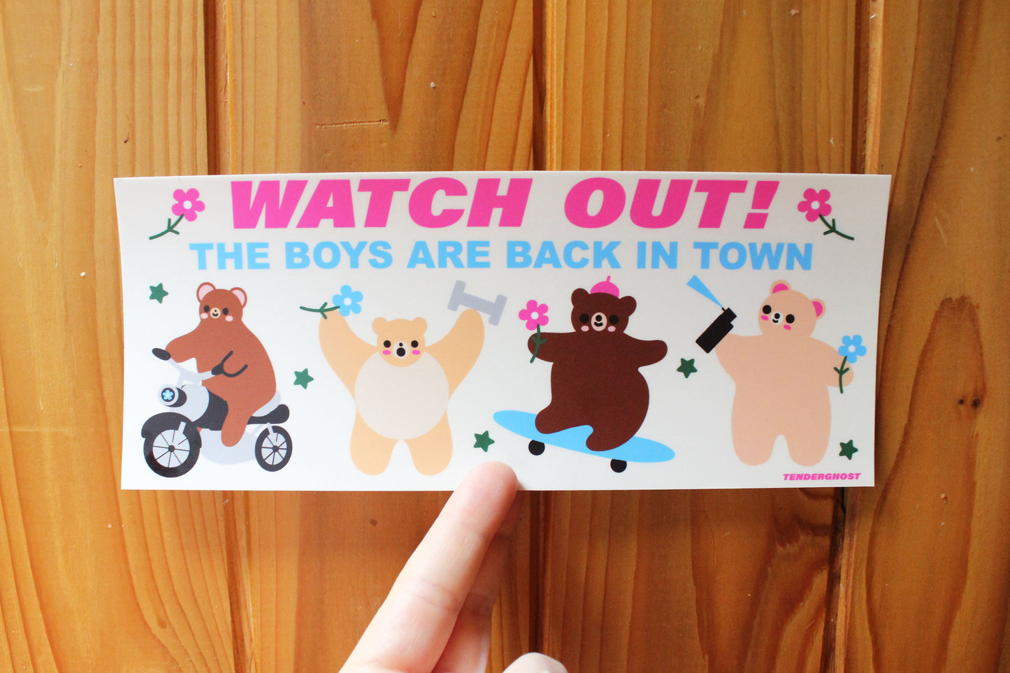 Watch Out, The Boys Are Back Bumper Sticker