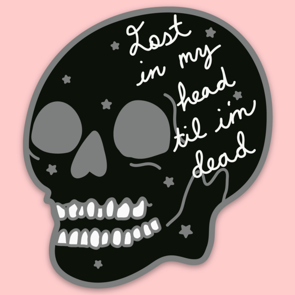 Lost In My Head Sticker