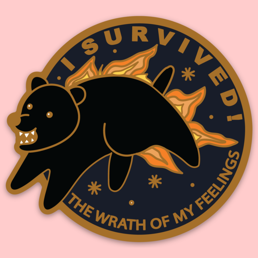 I Survived My Feelings Sticker