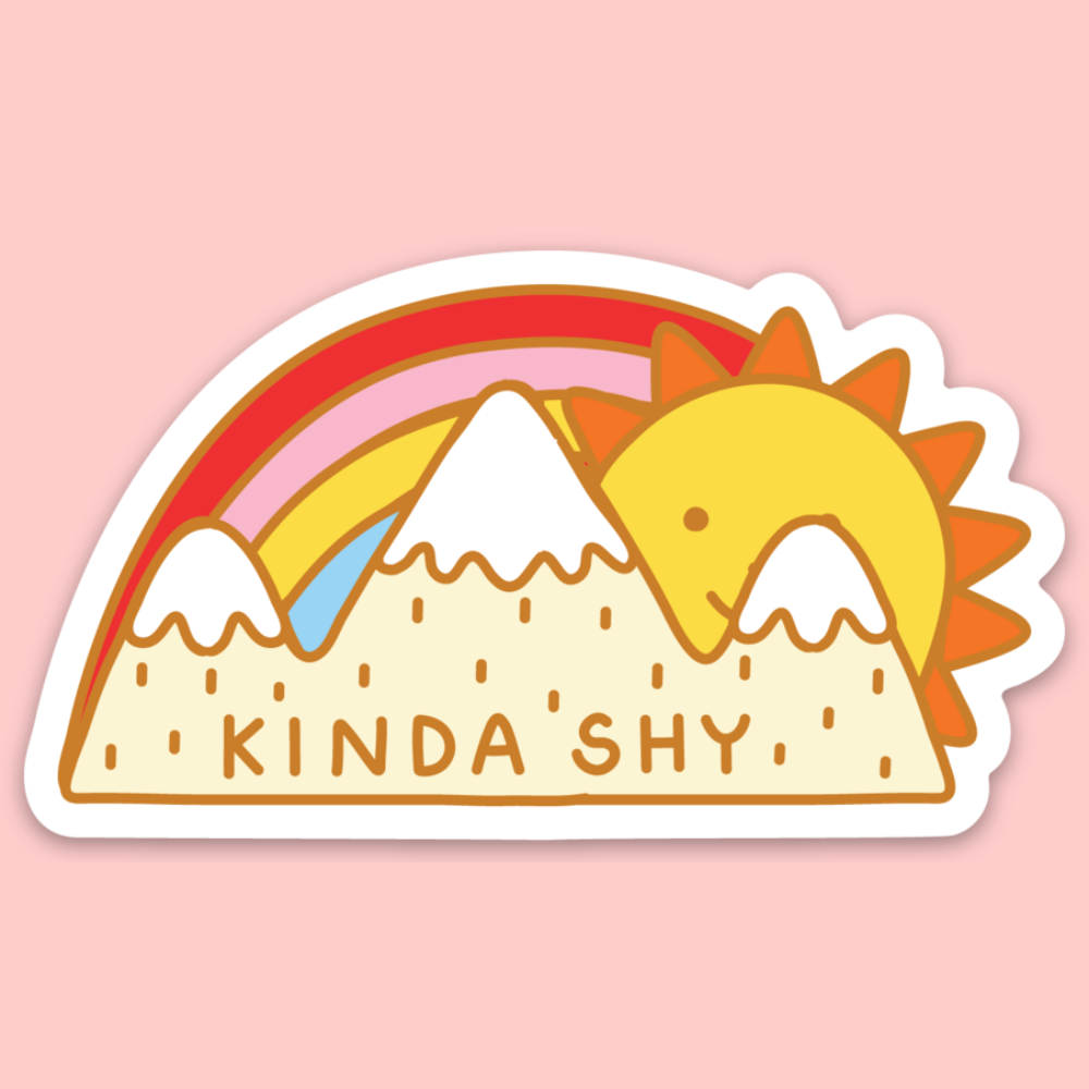 Kinda Shy Sticker