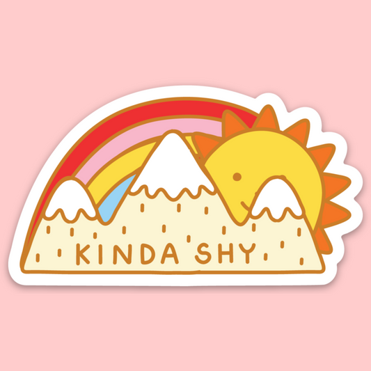 Kinda Shy Sticker