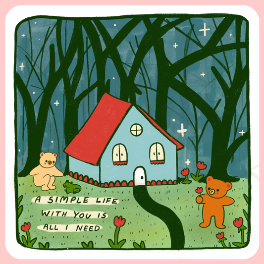 A Simple Life Sticker