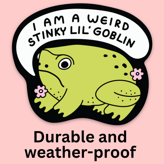 Weird Stinky Goblin Bumper Sticker