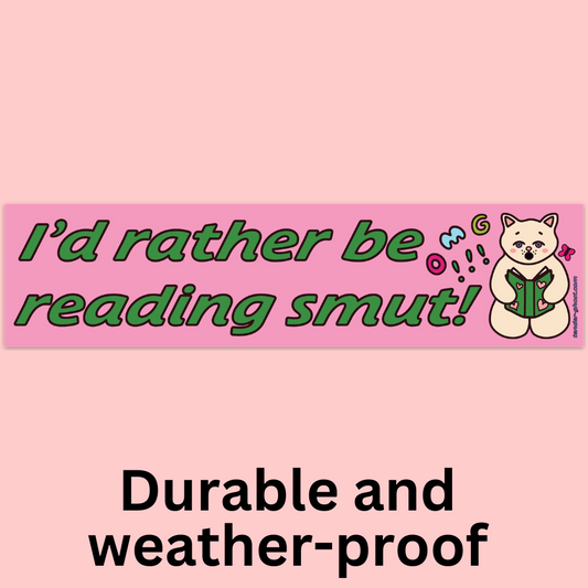 Reading Smut Bumper Sticker