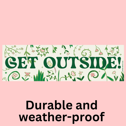 Get Outside Bumper Sticker