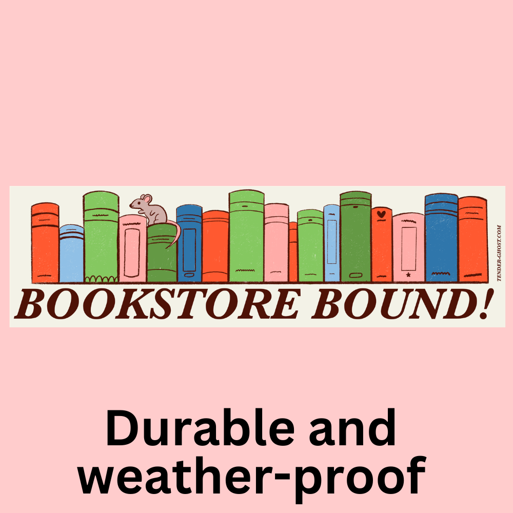 Bookstore Bound Bumper Sticker