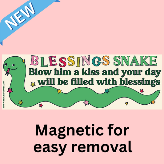 Blessings Snake Bumper Magnet