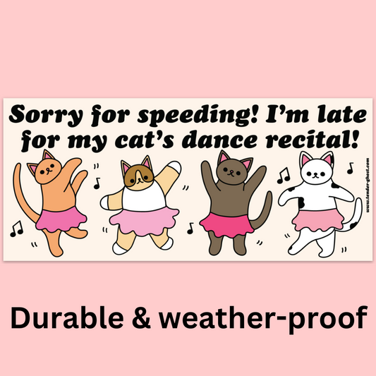 My Cat's Dance Recital Bumper Sticker