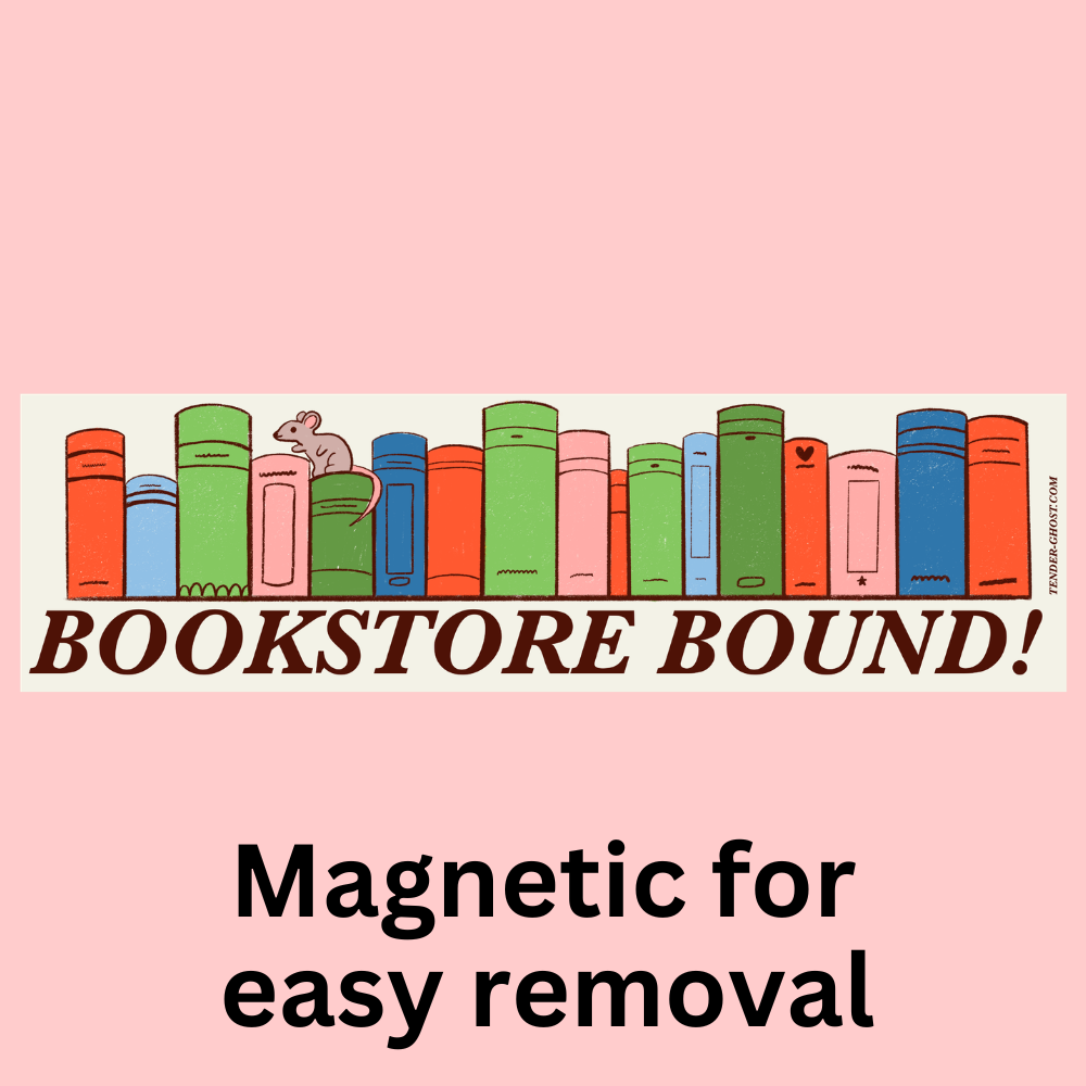 Bookstore Bound Bumper Magnet