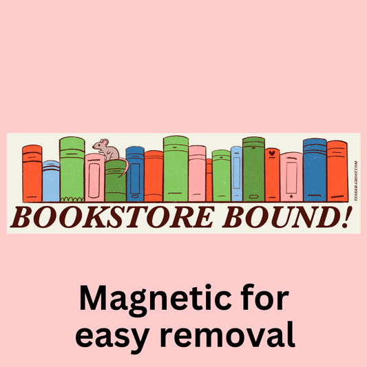 Bookstore Bound Bumper Magnet