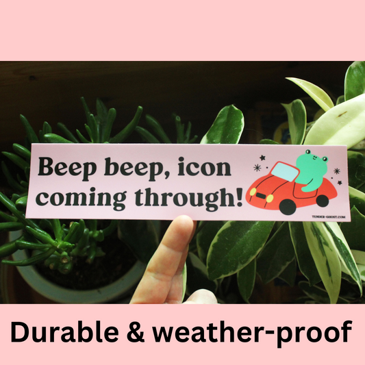 Icon Frog Bumper Sticker