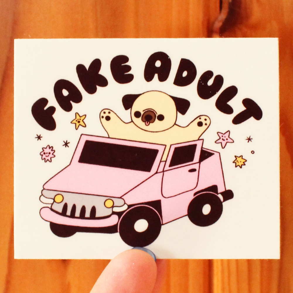 Fake Adult Sticker