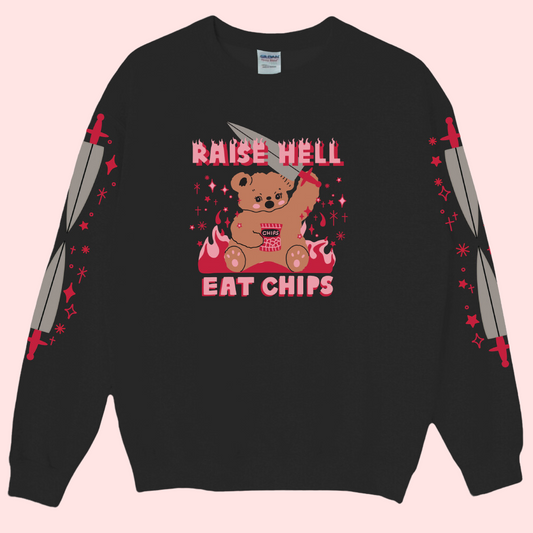 Raise Hell Eat Chips Sweatshirt