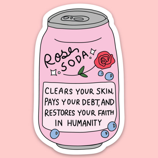 Rose Soda Sticker