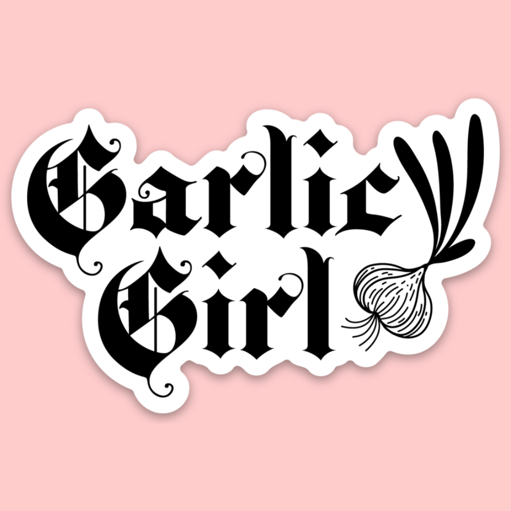 Garlic Girl Sticker