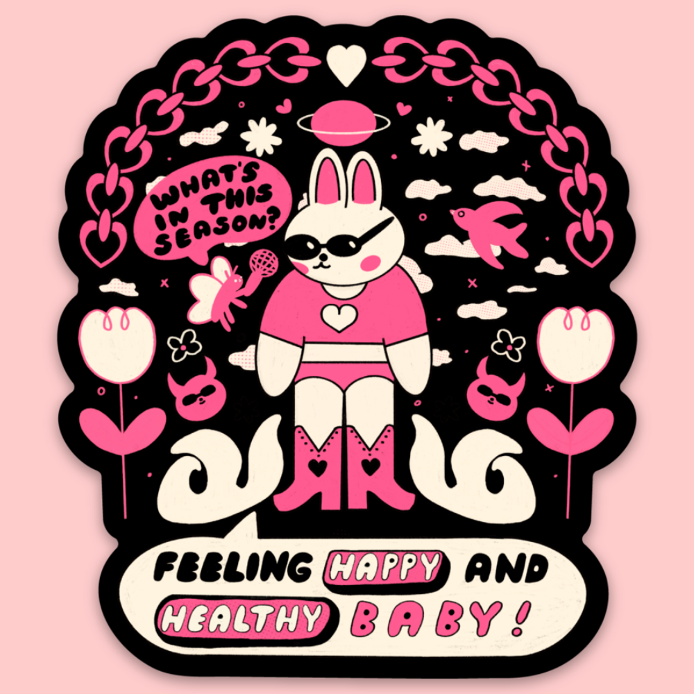 Happy and Healthy Sticker