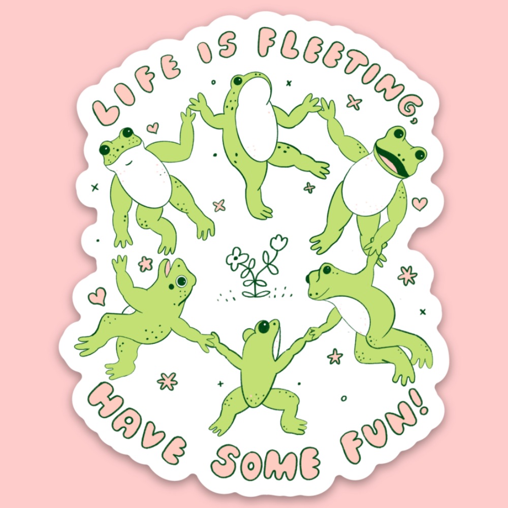 Life Is Fleeting Sticker