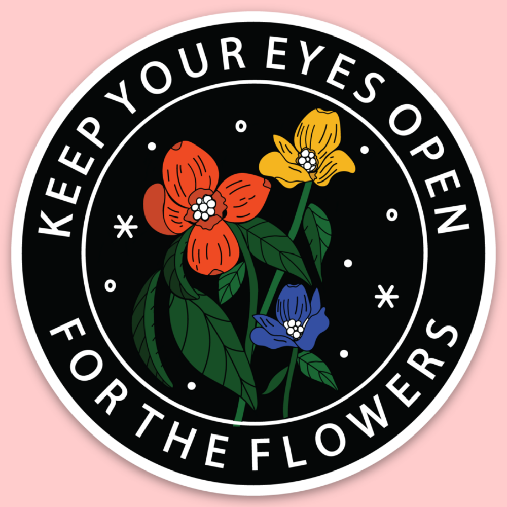 Open Eye Sticker Keep Your Eyes Open Sticker – Tender Ghost