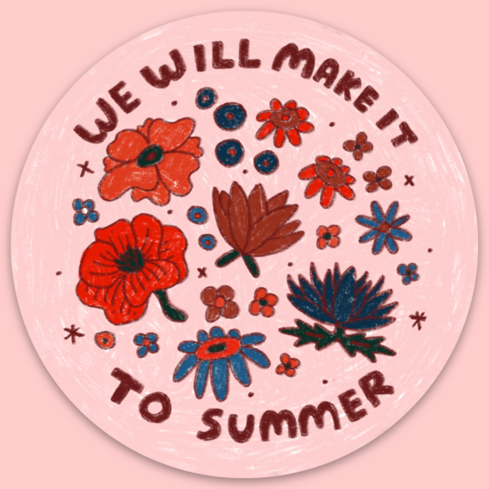 Make It To Summer Sticker