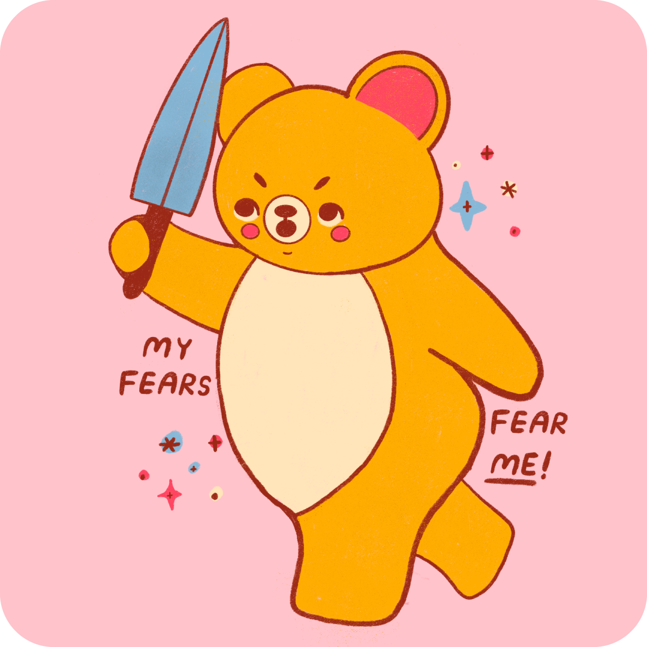 My Fears Fear Me Sticker
