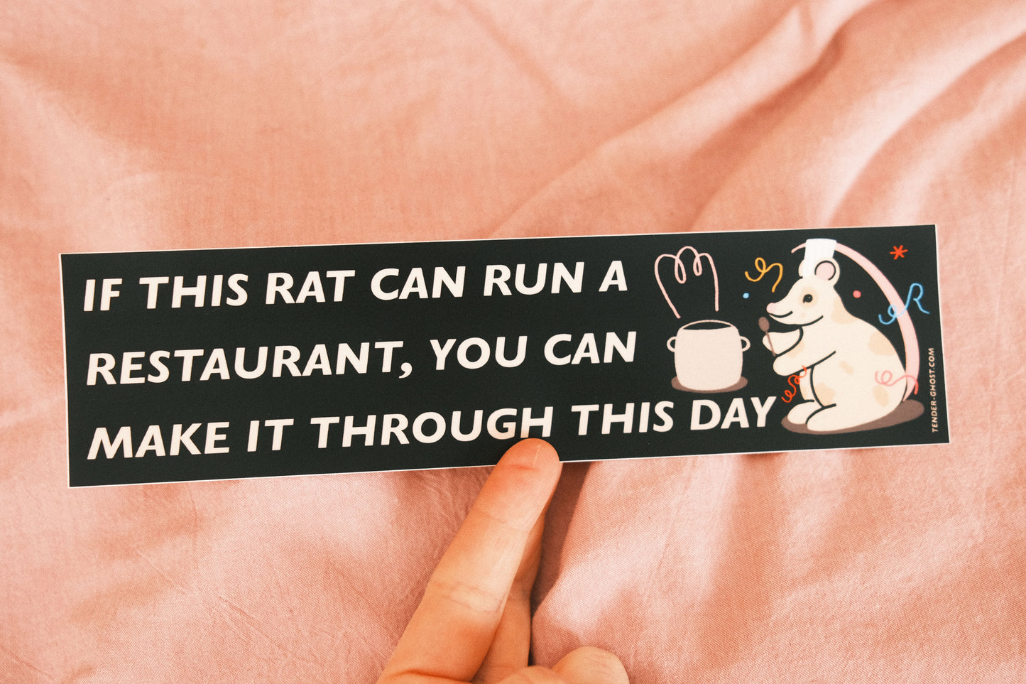 Rat Chef Bumper Sticker