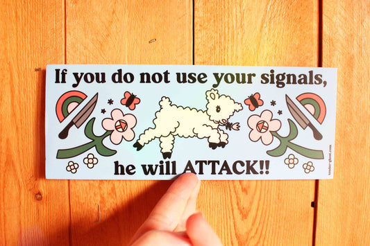 Signals Lamb Bumper Sticker