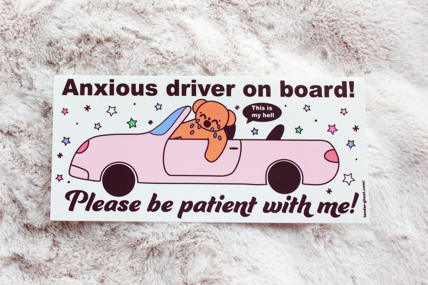 Anxious Driver Bumper Sticker
