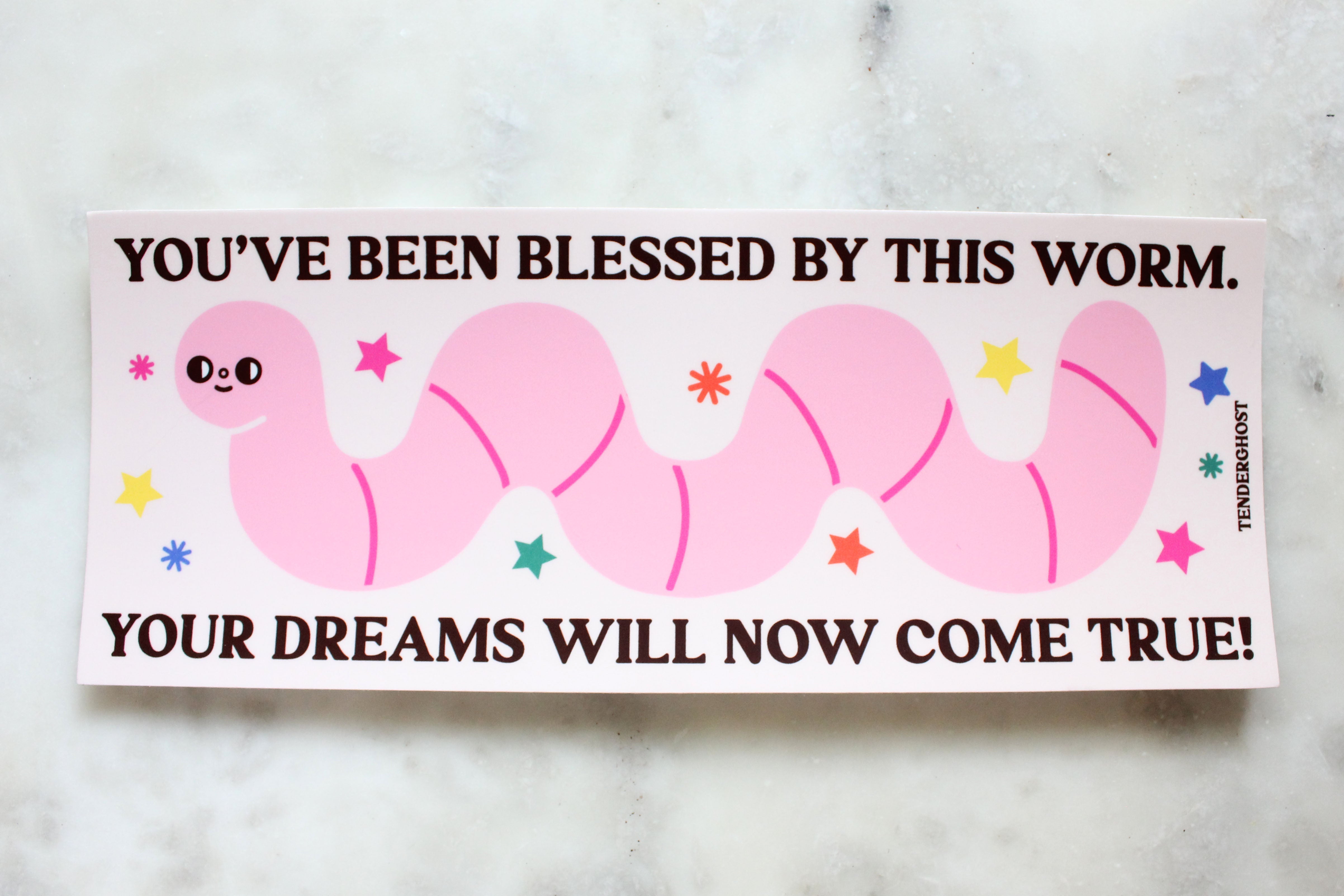 Tender Ghost - Worm Bumper Sticker