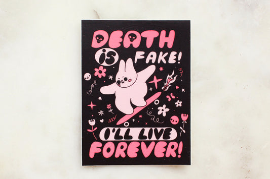Death Is Fake Sticker