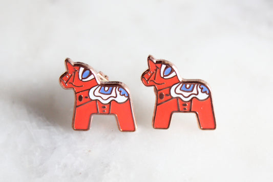 Dala Horse Earrings