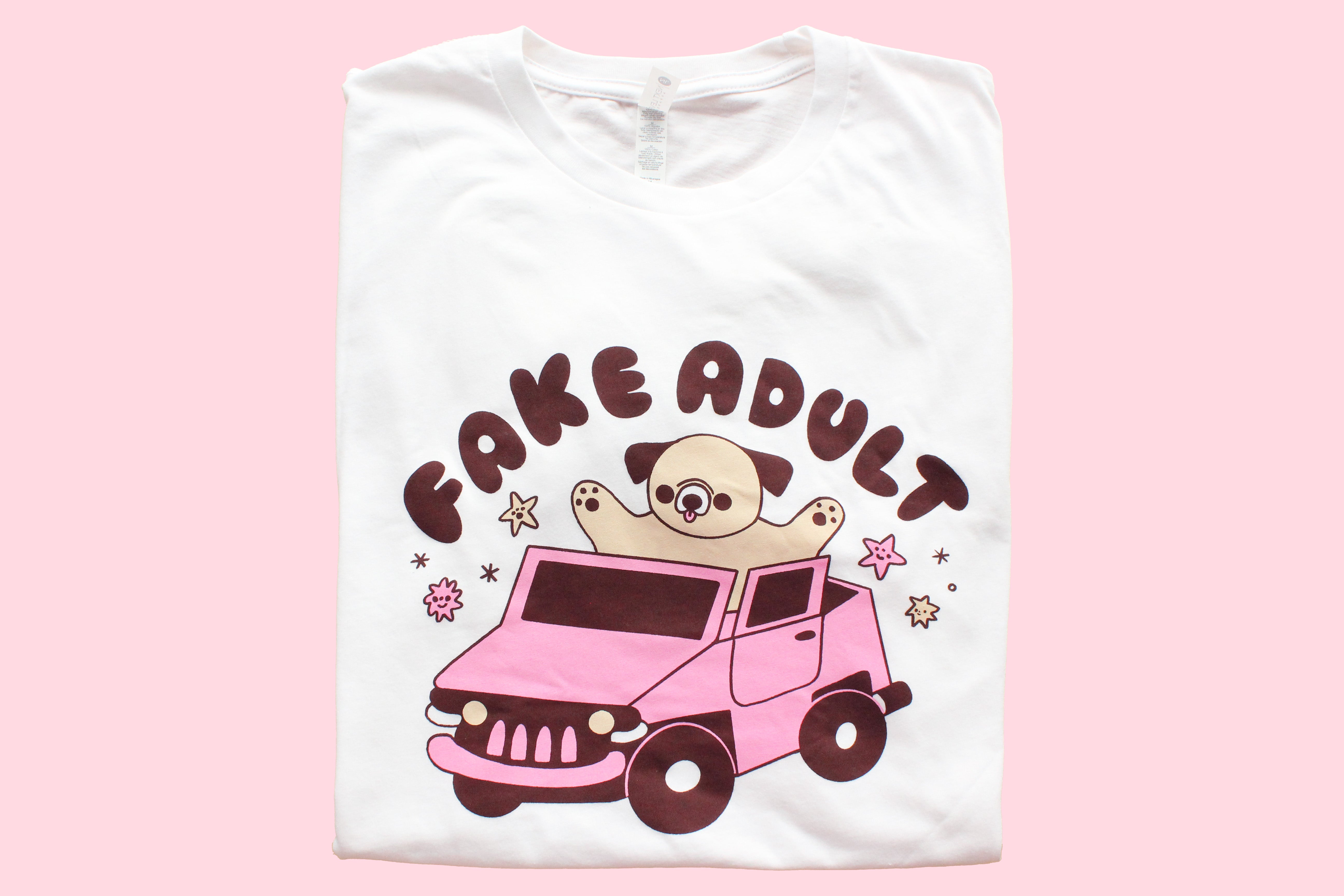 Fake Adult Tee – Tender Ghost