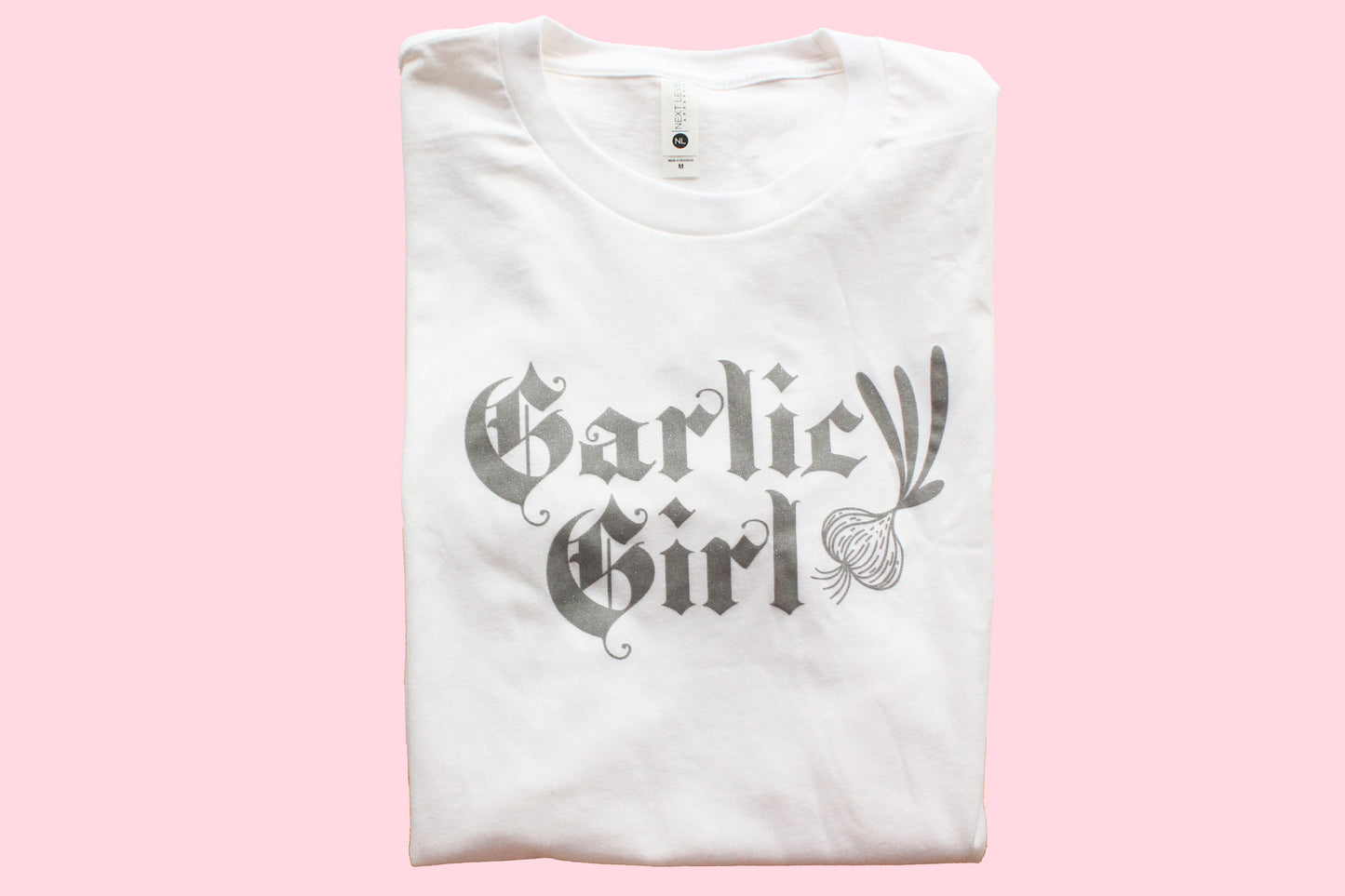 Garlic Girl Glitter Tee