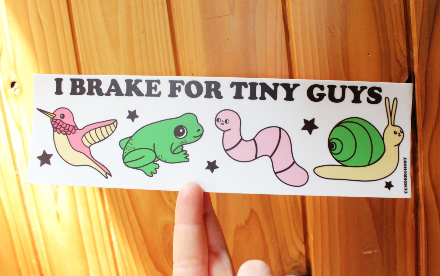 I Brake For Tiny Guys Bumper Sticker