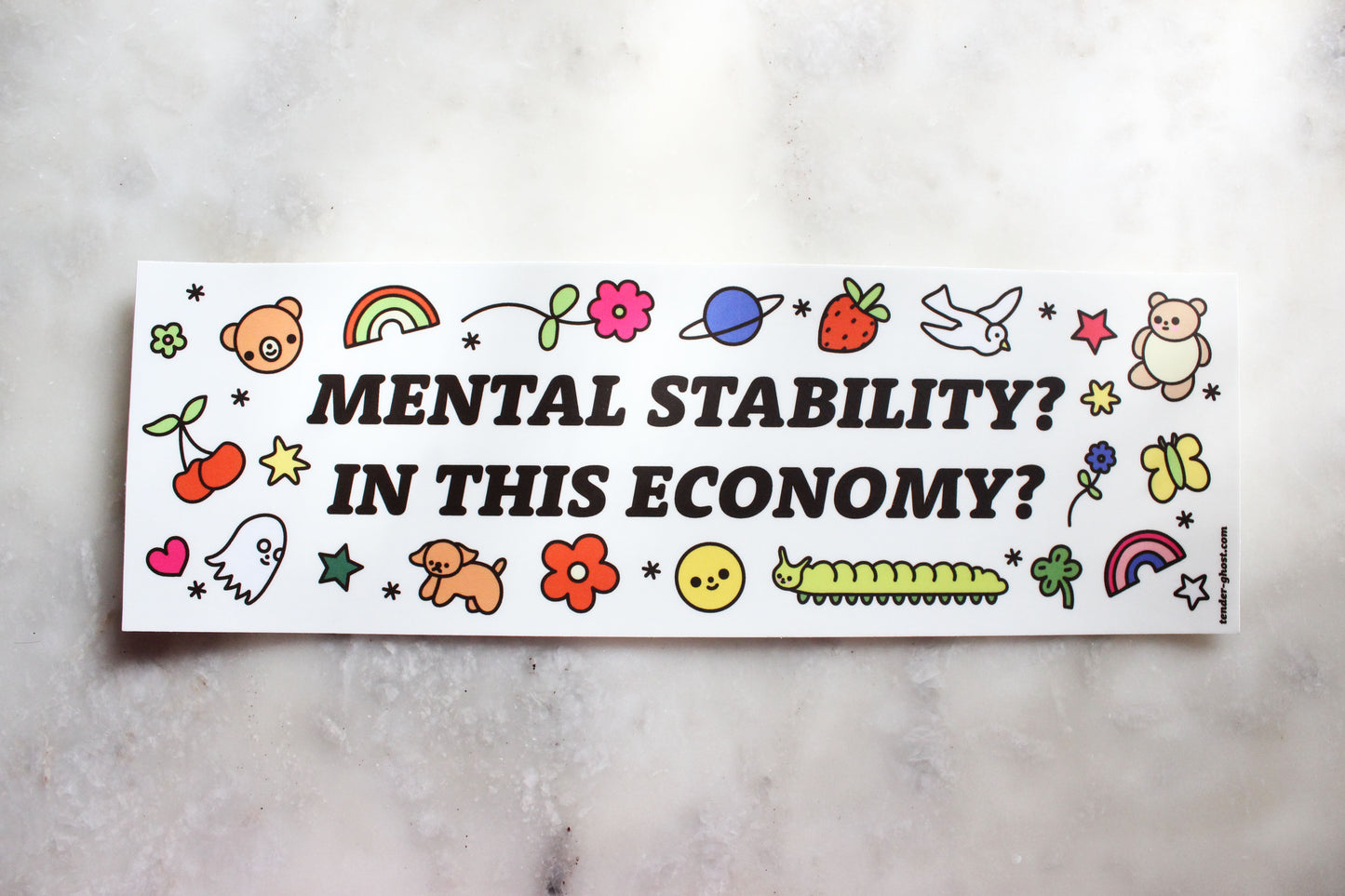 Mental Stability Bumper Sticker