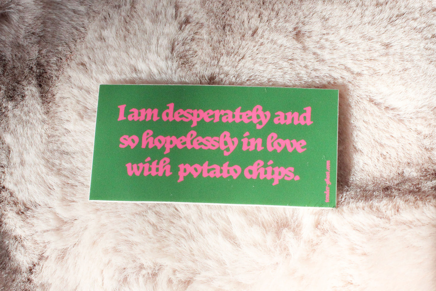 In Love With Chips Sticker